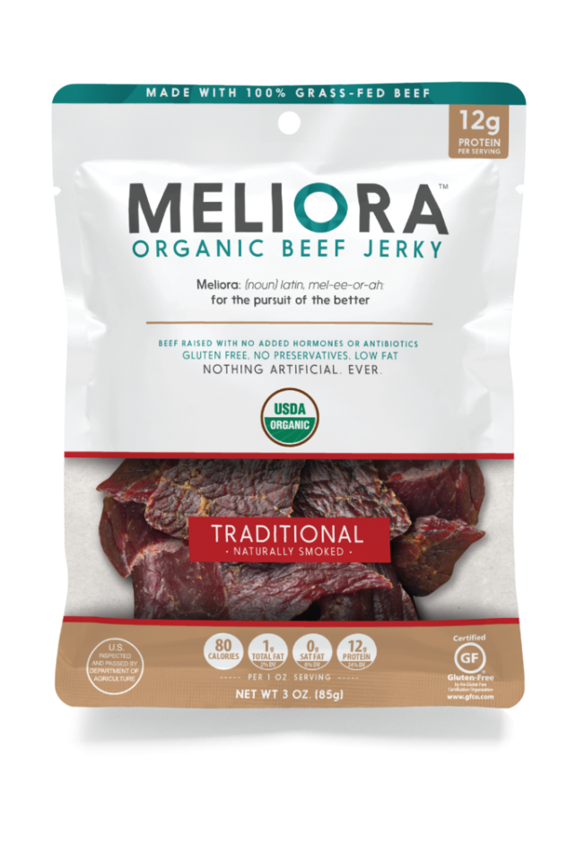 Meliora Organic Beef Jerky 3oz Traditional The Natural Products Brands Directory