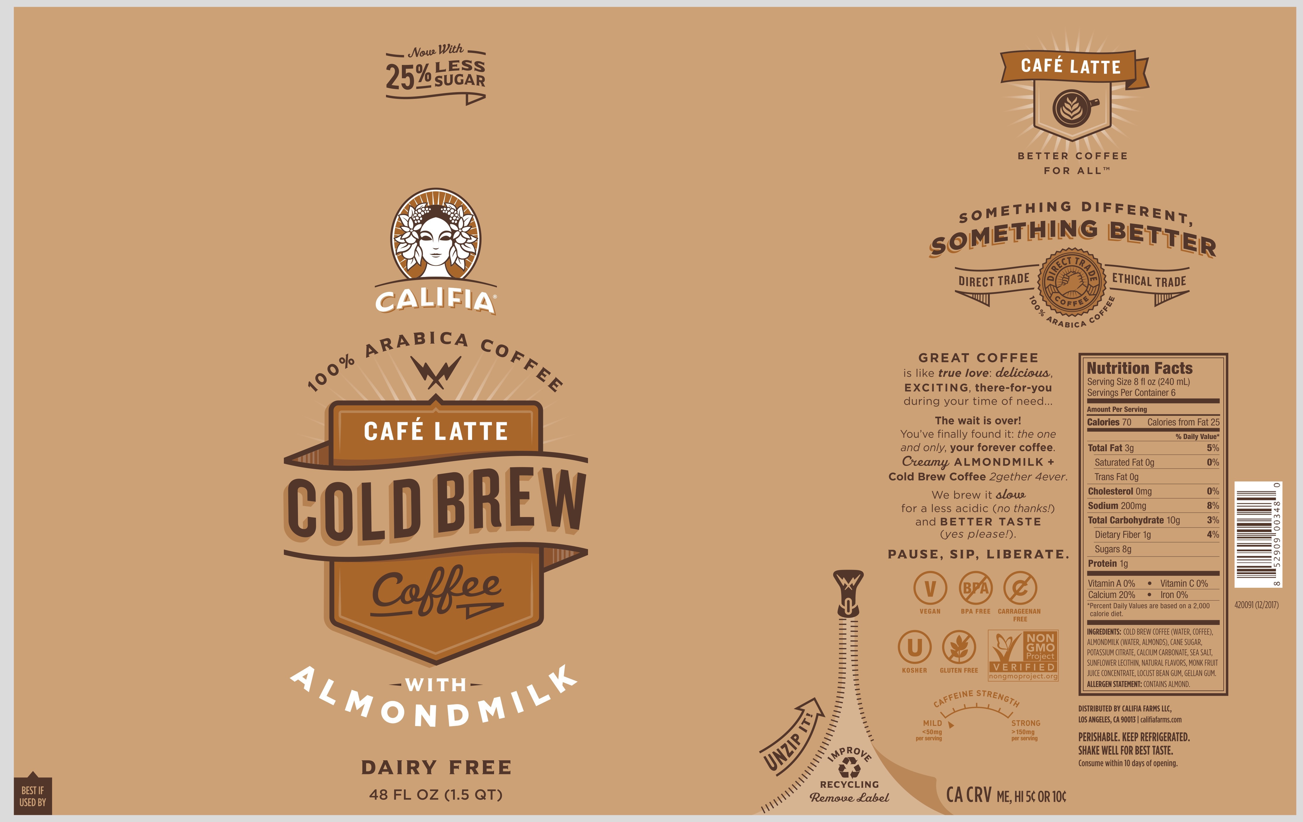 Cold Brew Coffee With Almondmilk The Natural Products Brands Directory