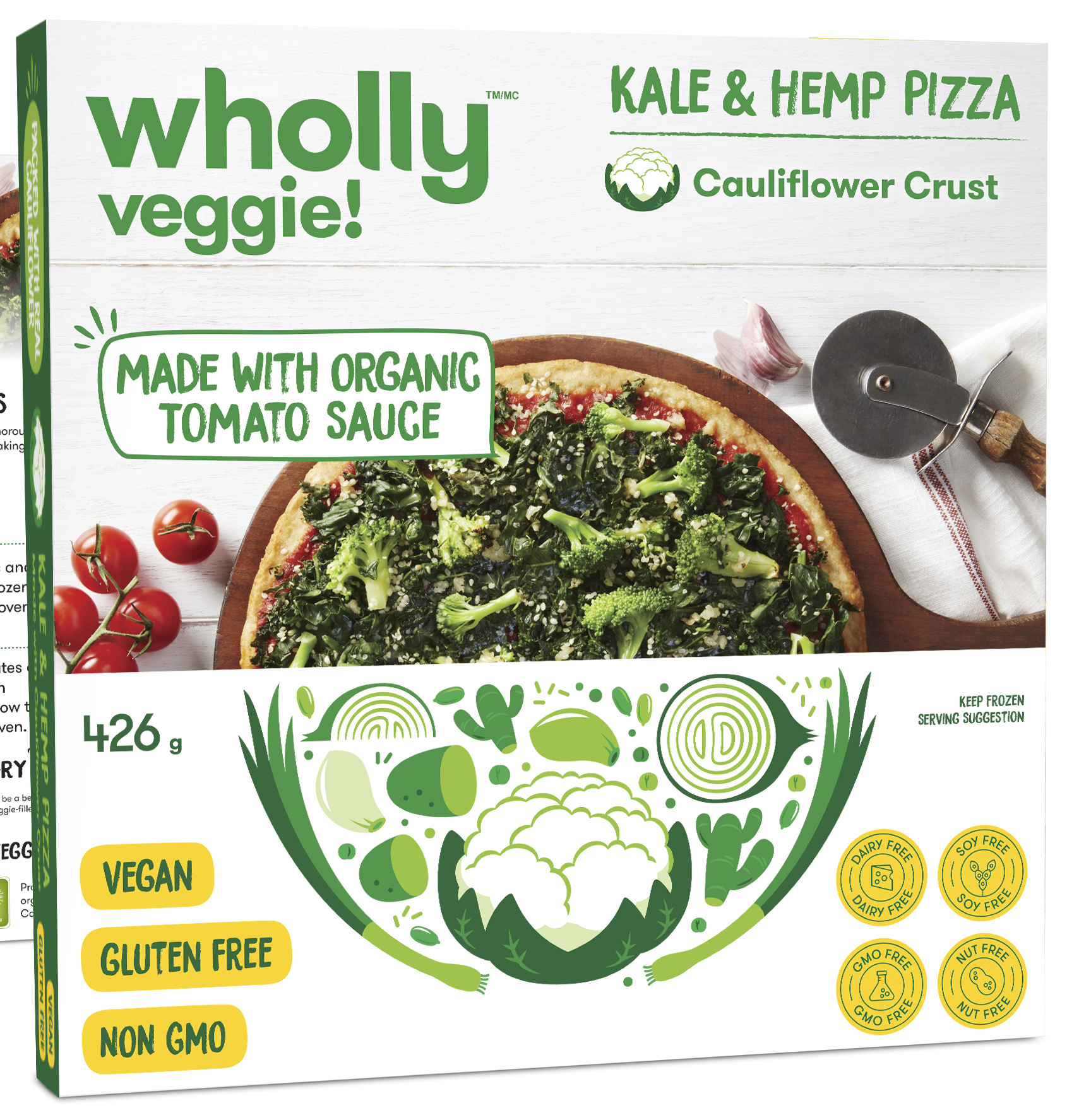 CAULIFLOWER CRUST KALE & HEMP PIZZA The Natural Products Brands Directory