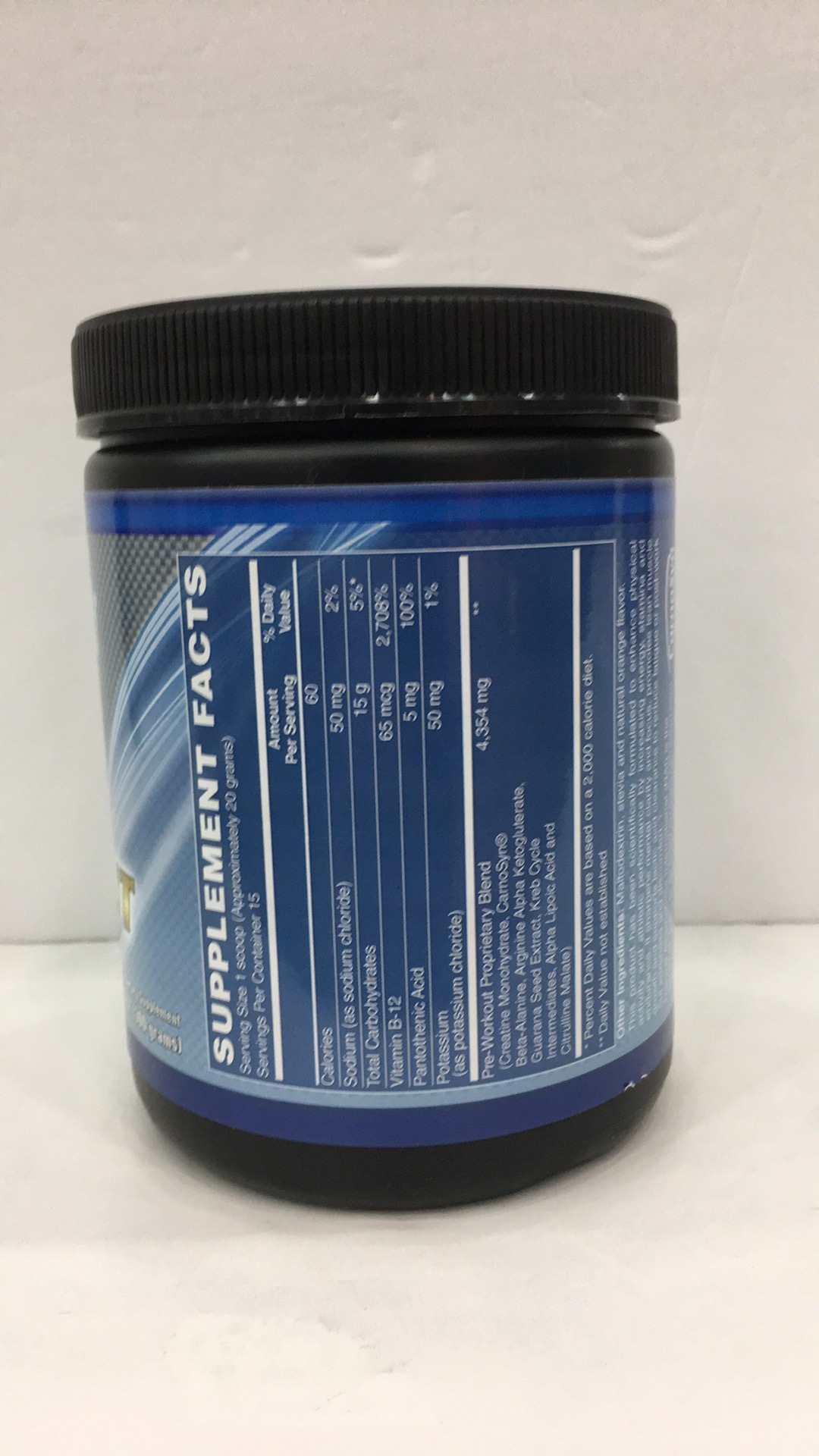 Preworkout Formula Dietary Supplement The Natural Products Brands