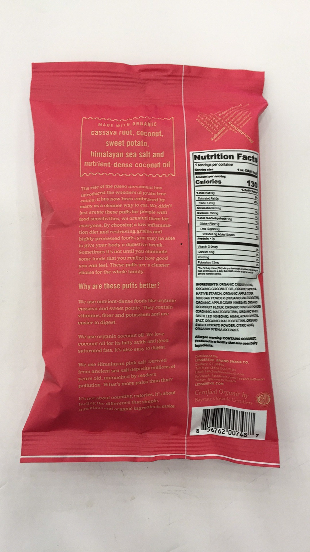 grain free paleo puffs