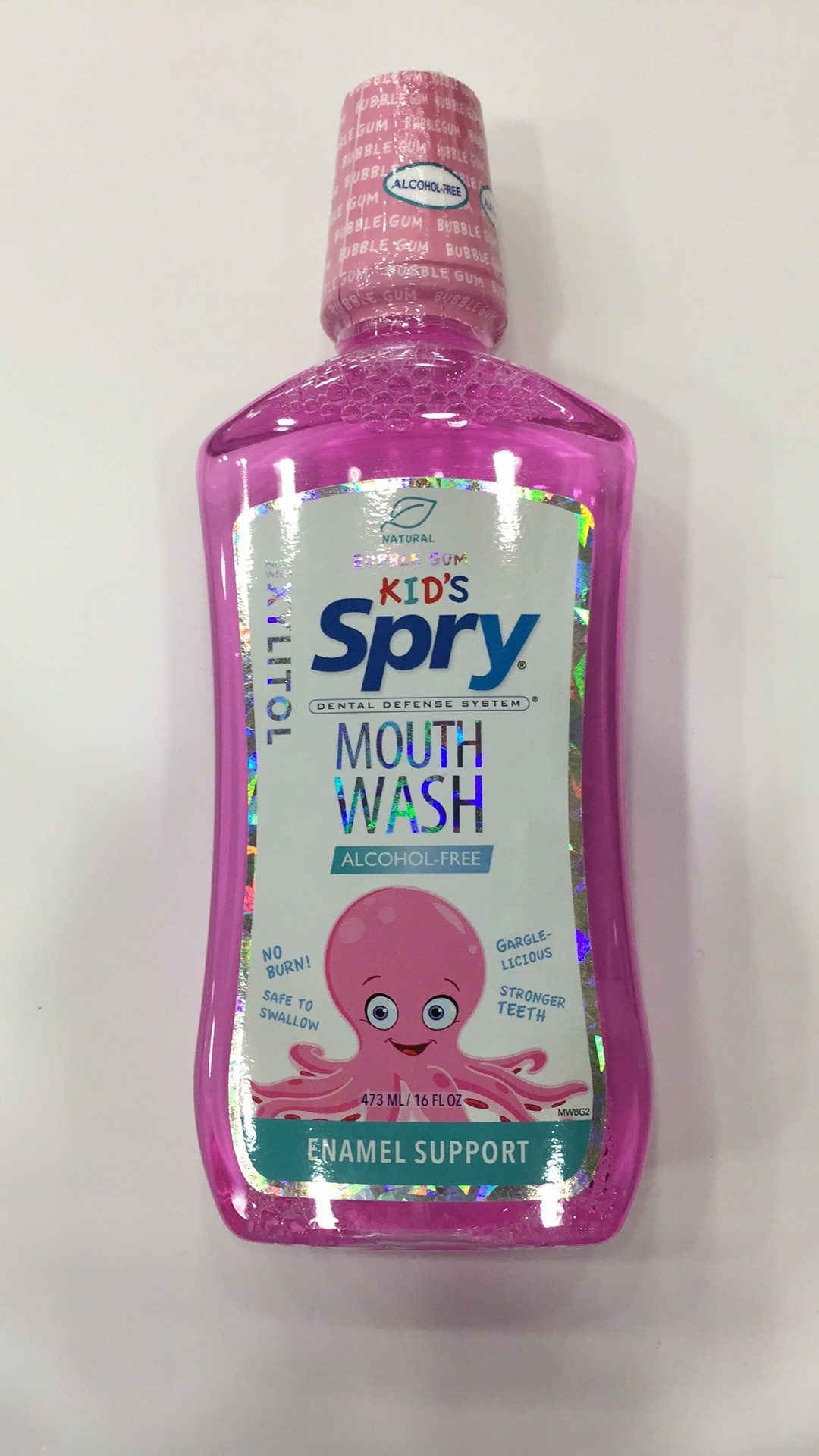 Kid's Alcoholfree Xylitol Mouthwash, Natural Bubble Gum The Natural