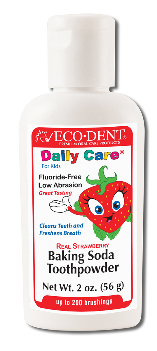 Baking Soda Toothpowder For Kids Real Strawberry The Natural