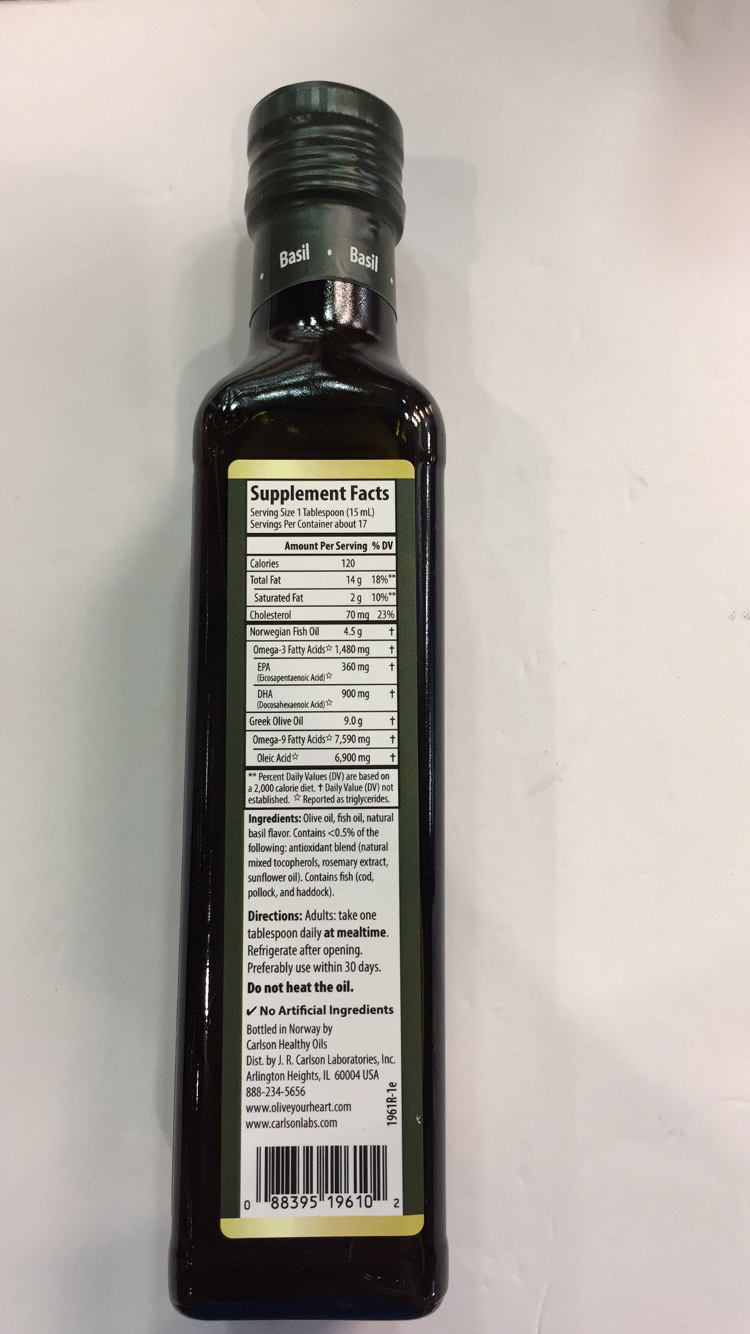 Olive Oil & Fish Oil 1,480 Mg Omega3s Dietary Supplement The Natural