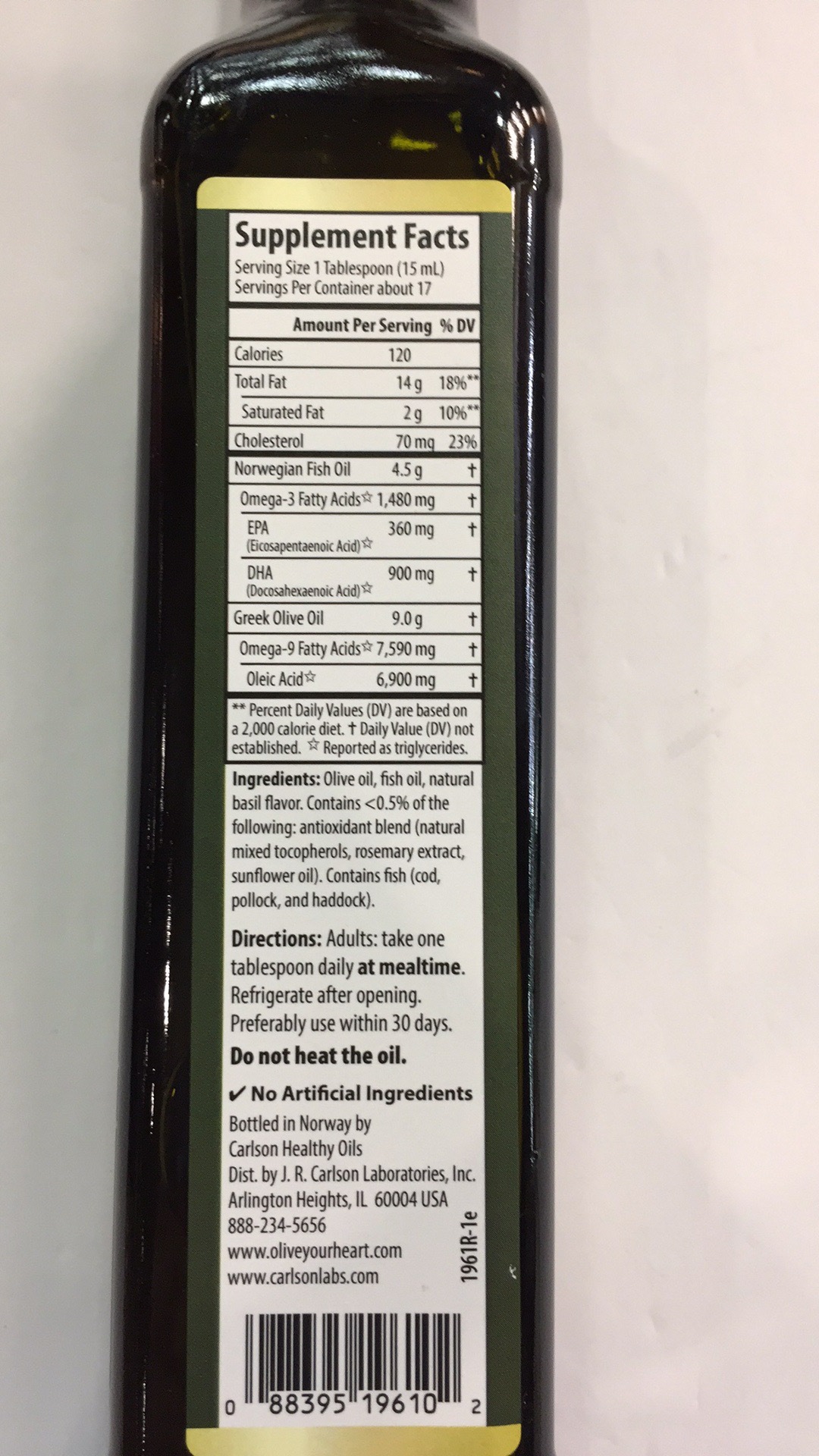 Olive Oil & Fish Oil 1,480 Mg Omega3s Dietary Supplement The Natural Products Brands Directory