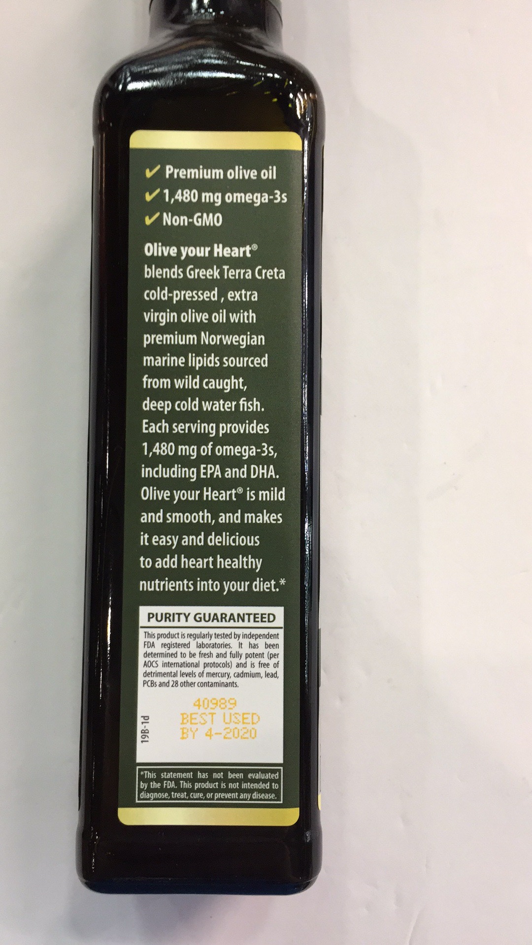 Olive Oil & Fish Oil 1,480 Mg Omega3s Dietary Supplement The Natural Products Brands Directory