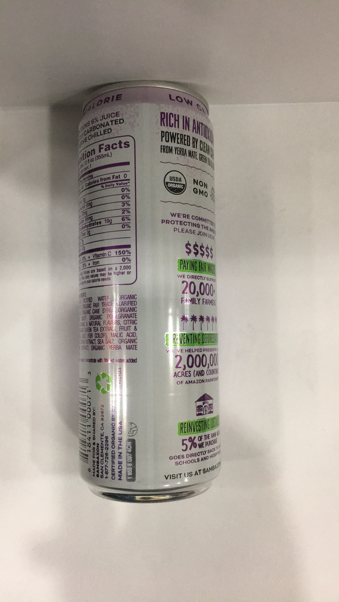 Organic Antioxidant Rich Energy Drink The Natural Products Brands