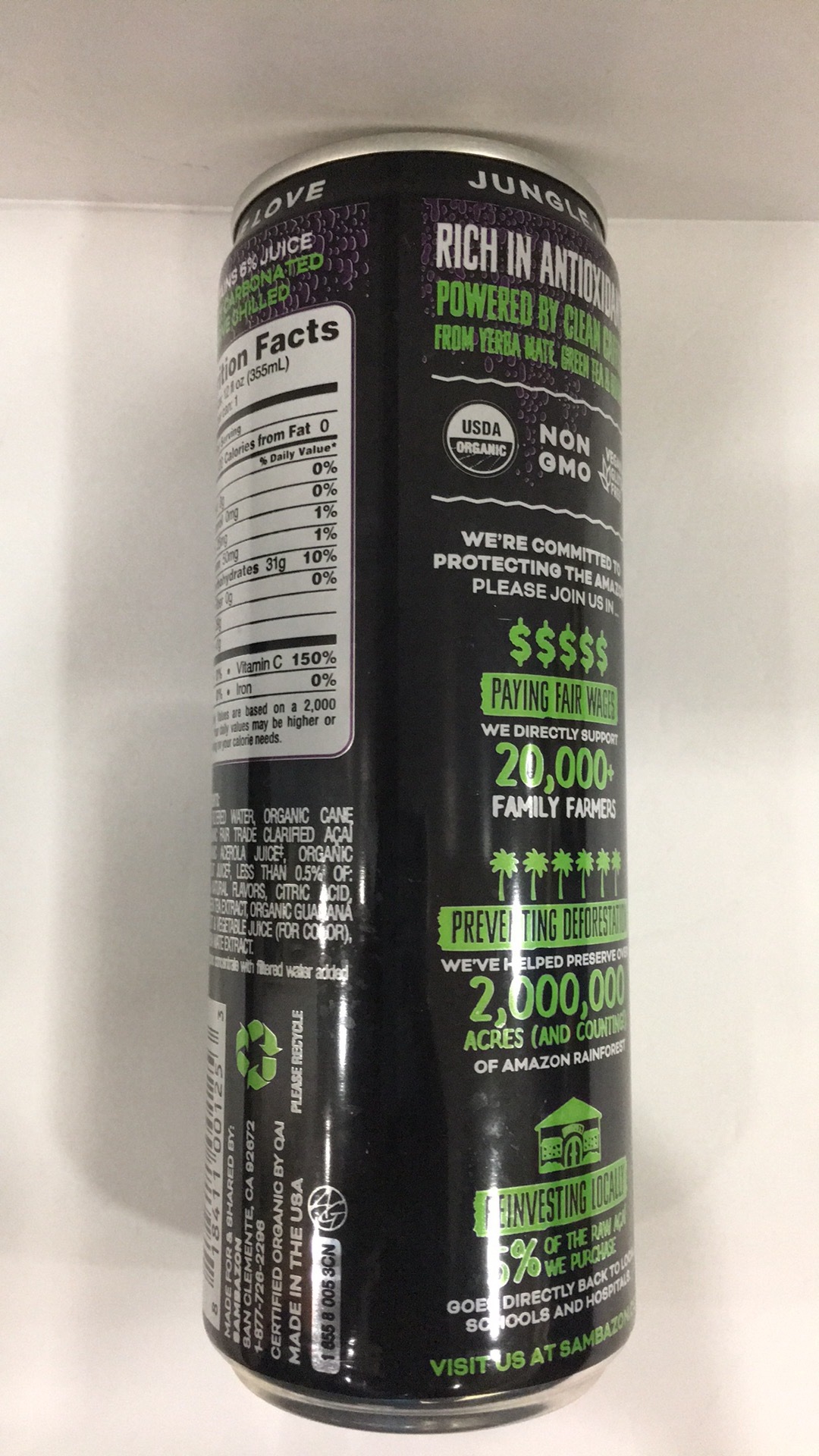 Organic Antioxidant Rich Energy Drink The Natural Products Brands