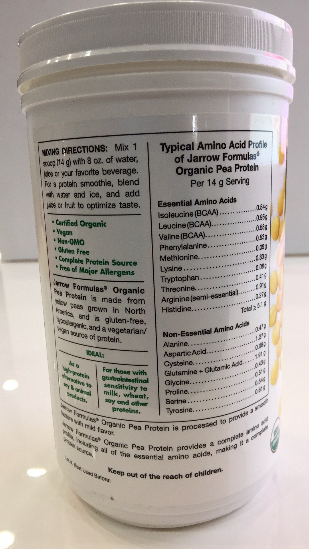 Pea Protein Supplement Powder The Natural Products Brands Directory