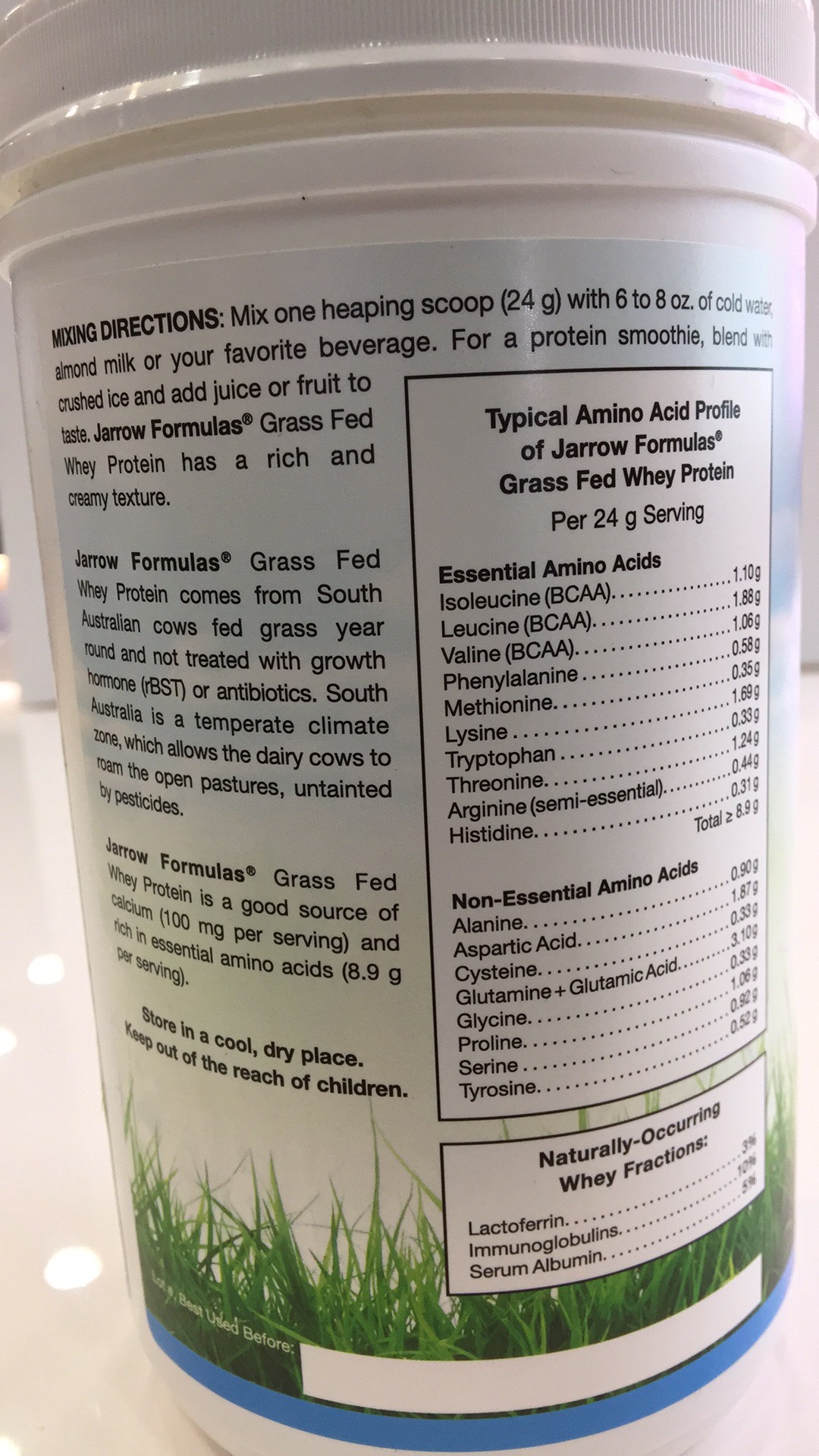 Grass Fed Whey Protein Powder The Natural Products Brands Directory