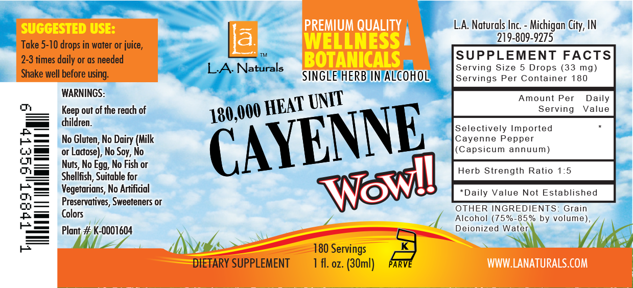 180,000 HEAT UNIT CAYENNE WOW!! DIETARY SUPPLEMENT The Natural