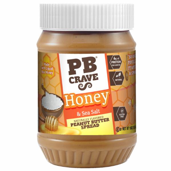 HONEY & SEA SALT NATURALLY FLAVORED PEANUT BUTTER SPREAD The Natural