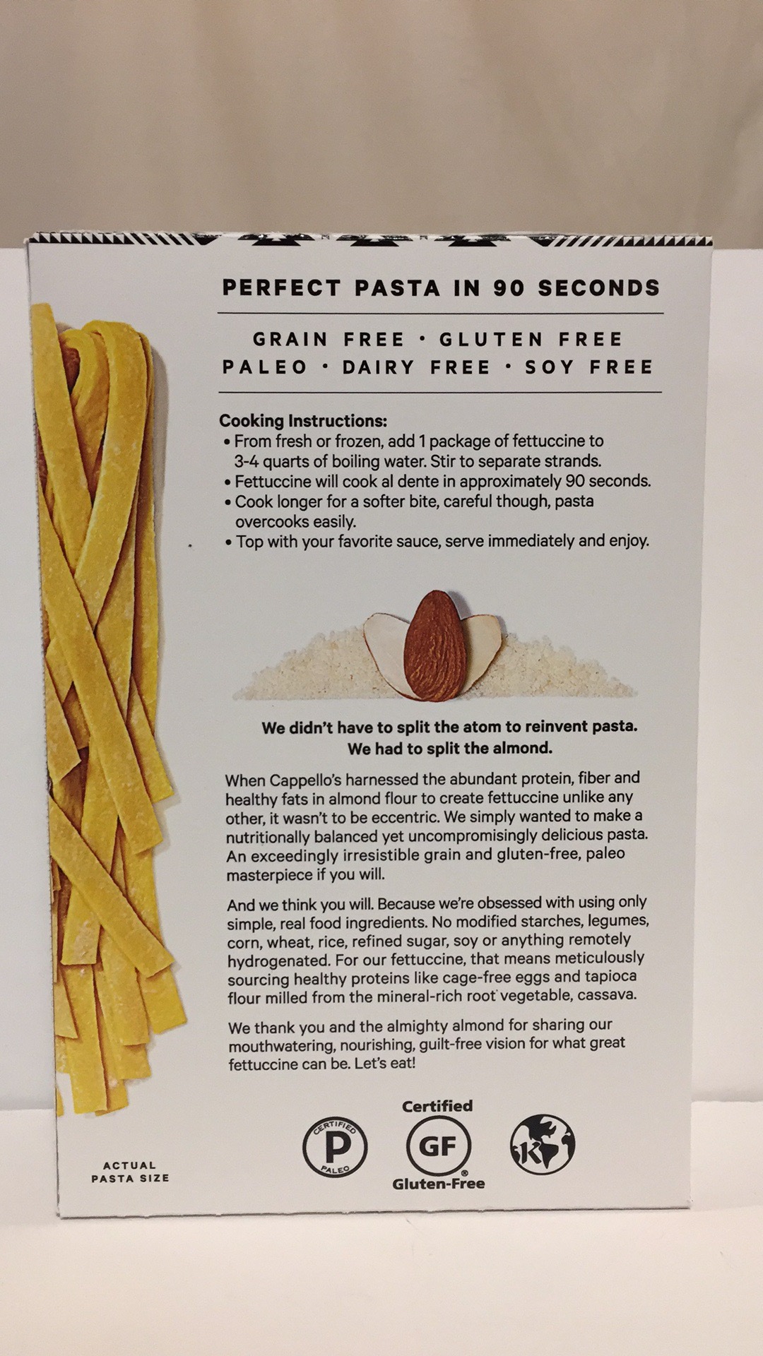 Almond Flour Pasta The Natural Products Brands Directory