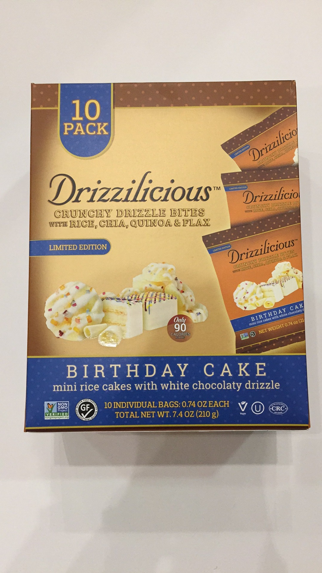 Mini Rice Cakes With White Chocolaty Drizzle The Natural Products