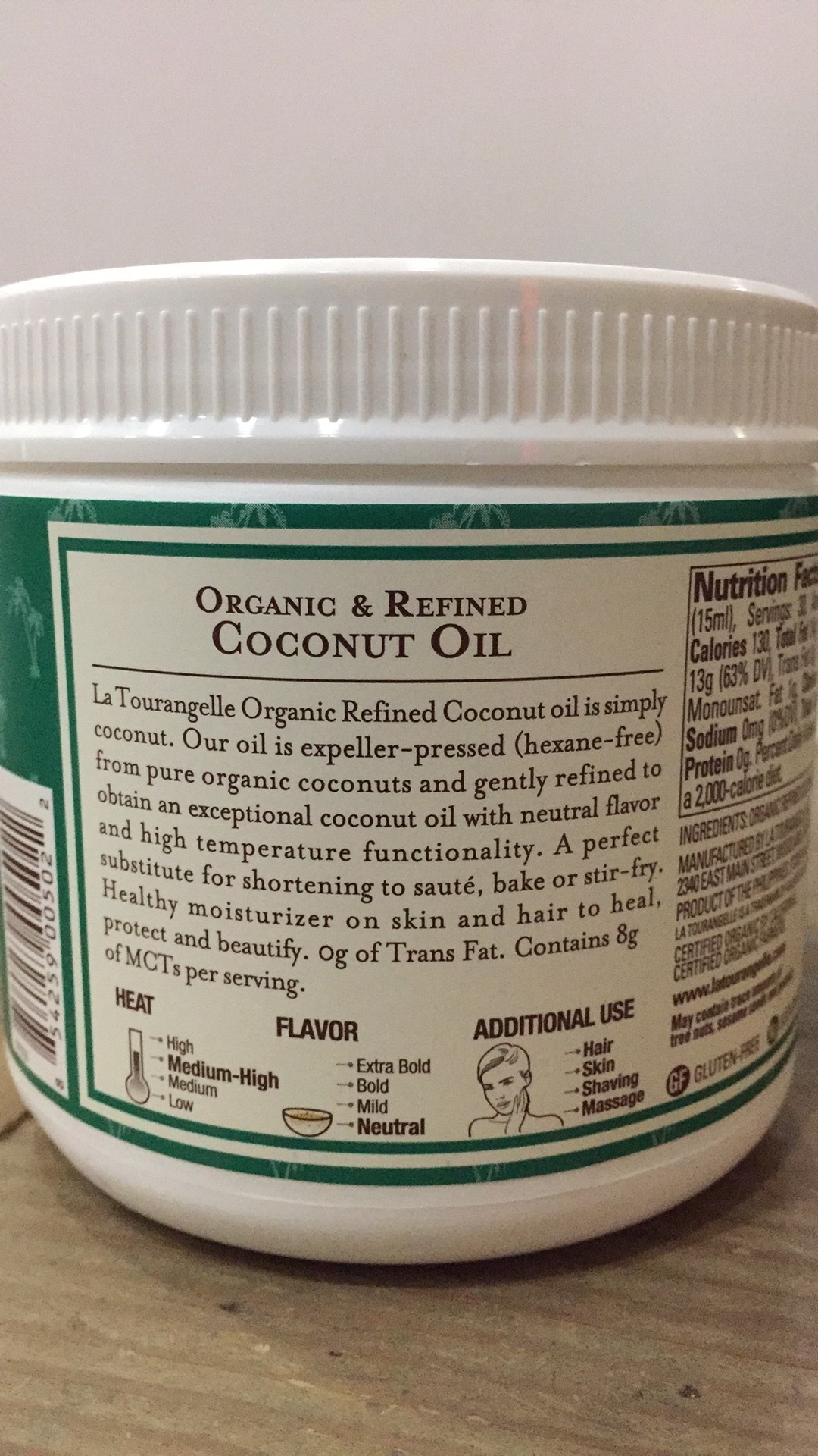 Organic & Expellerpressed Refined Coconut Oil The Natural Products