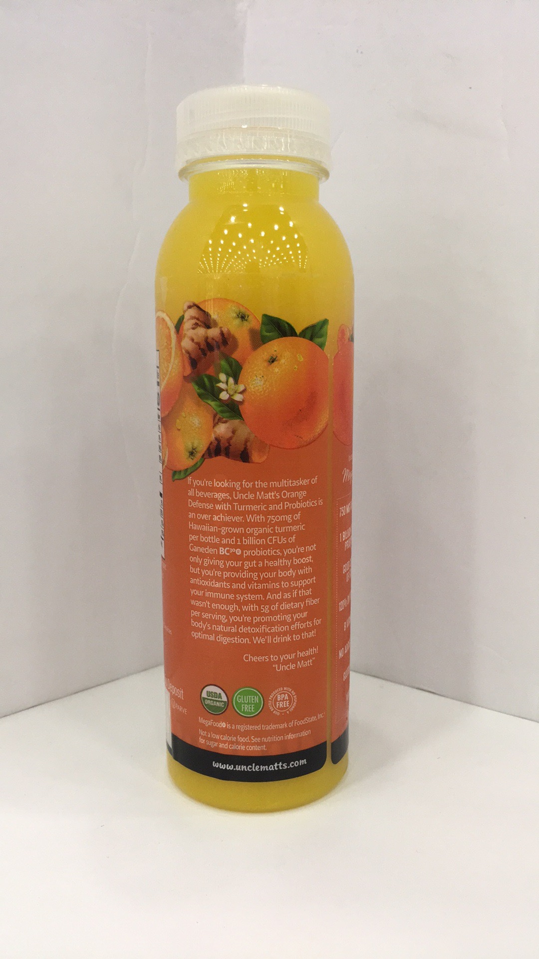 Orange Defense Turmeric & Probiotics Juice Beverage The Natural