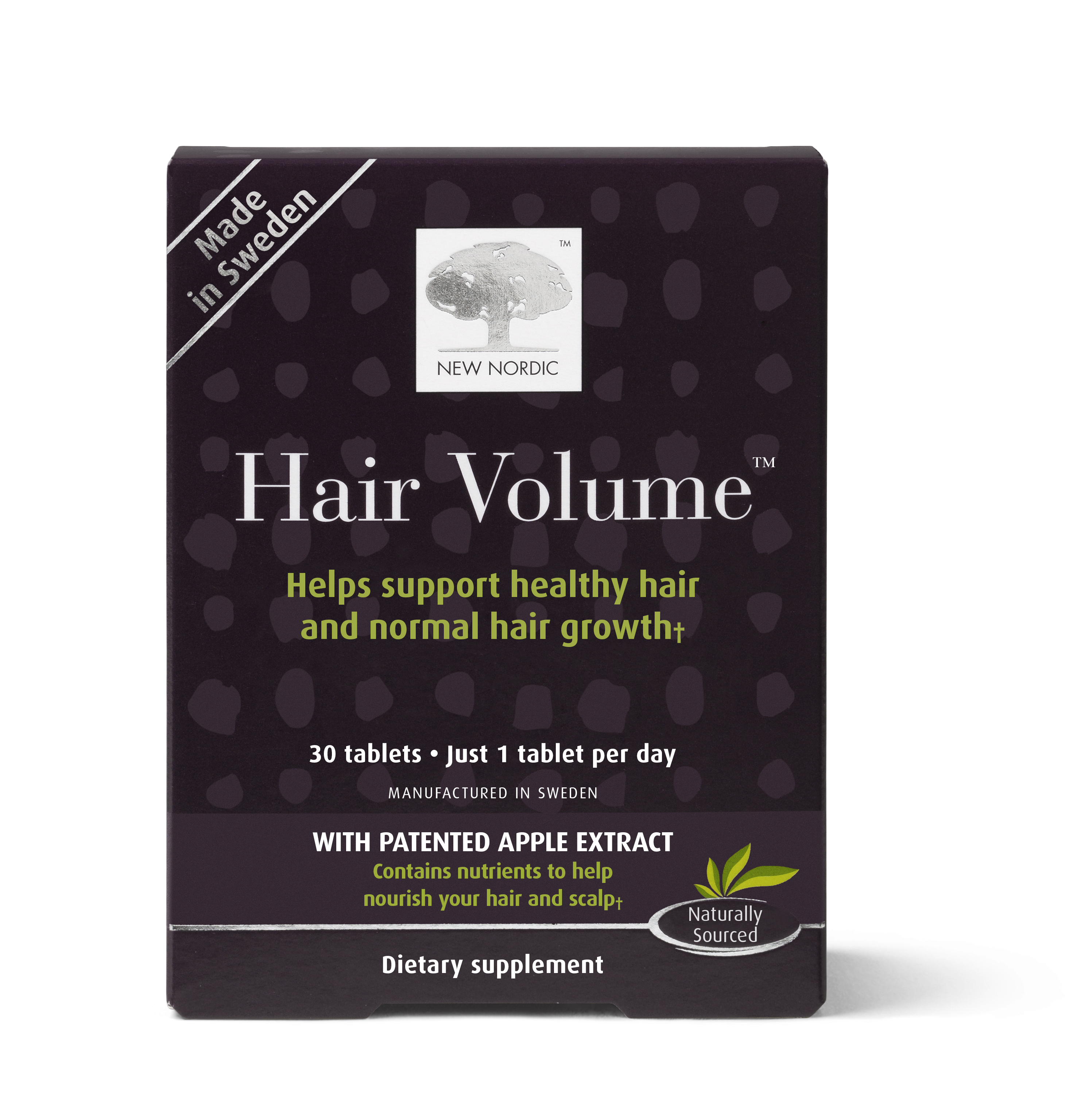 HAIR VOLUME BIOPECTIN APPLE EXTRACT WITH BOTANICALS DIETARY SUPPLEMENT