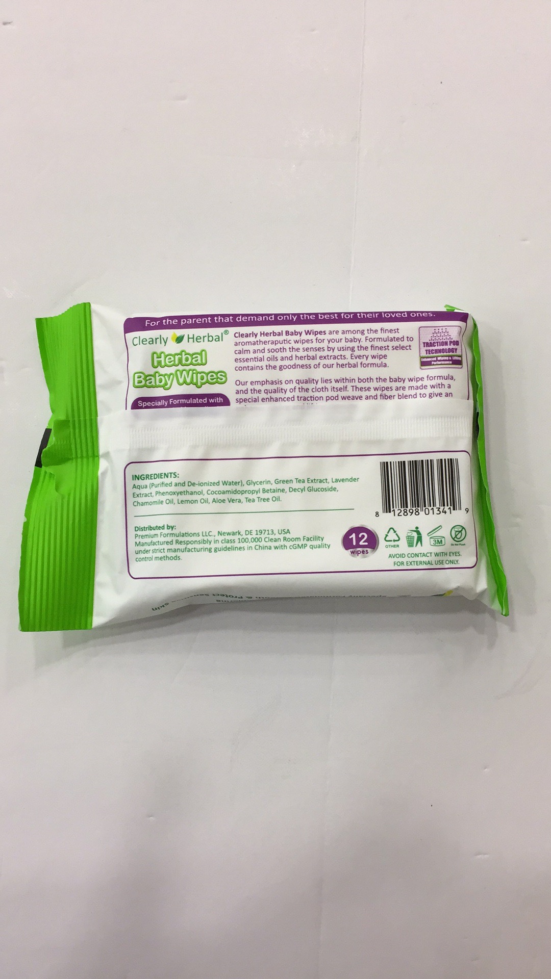 clearly herbal baby wipes