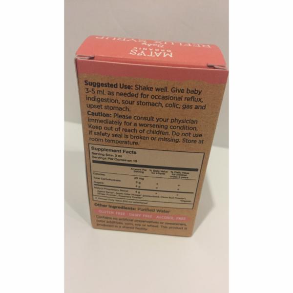 ORGANIC BABY REFLUX SYRUP DIETARY SUPPLEMENT The Natural Products Brands Directory