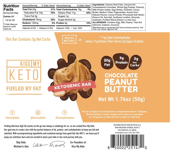 CHOCOLATE PEANUT BUTTER KETOGENIC BAR The Natural Products Brands