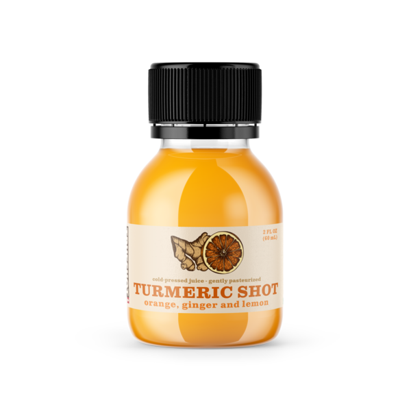 ORANGE, GINGER AND LEMON TURMERIC SHOT The Natural Products Brands