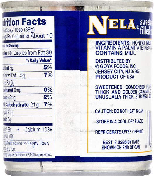 SWEETENED CONDENSED FILLED MILK The Natural Products Brands Directory