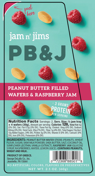 Peanut Butter Filled Wafers Raspberry Jam The Natural Products Brands Directory