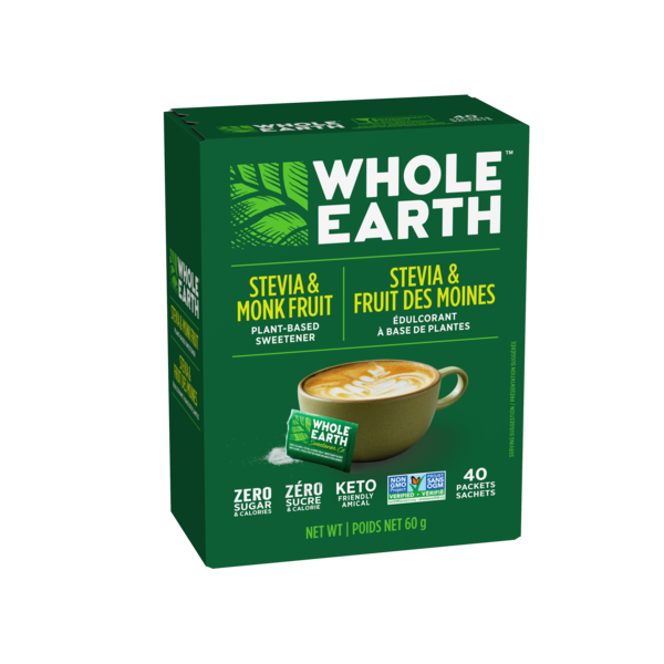 STEVIA & MONK FRUIT PLANTBASED SWEETENER PACKETS The Natural