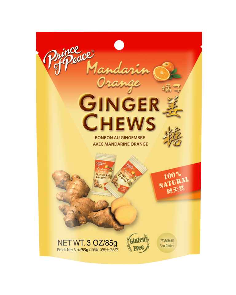 Prince of Peace Ginger Candy (Chews) With Mandarin Orange The Natural