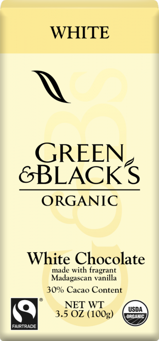 Organic White Chocolate Bar 30 Cacao The Natural Products