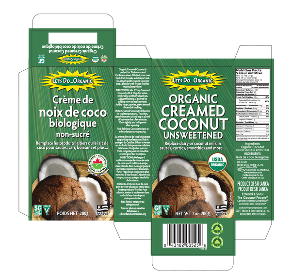 ORGANIC UNSWEETENED CREAMED COCONUT The Natural Products Brands Directory