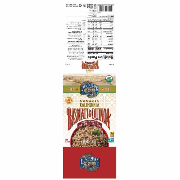 ORGANIC CALIFORNIA BROWN RICE & TRICOLOR BASMATI & QUINOA The