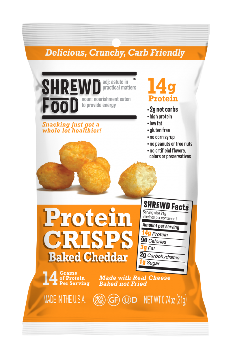 BAKED CHEDDAR PROTEIN CRISPS The Natural Products Brands Directory