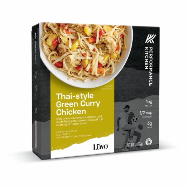 Thai Style Green Curry Chicken With Brown Rice Noodles Chicken And Red Bell Peppers Cooked In Avocado Oil All In A Green Curry Sauce The Natural Products Brands Directory