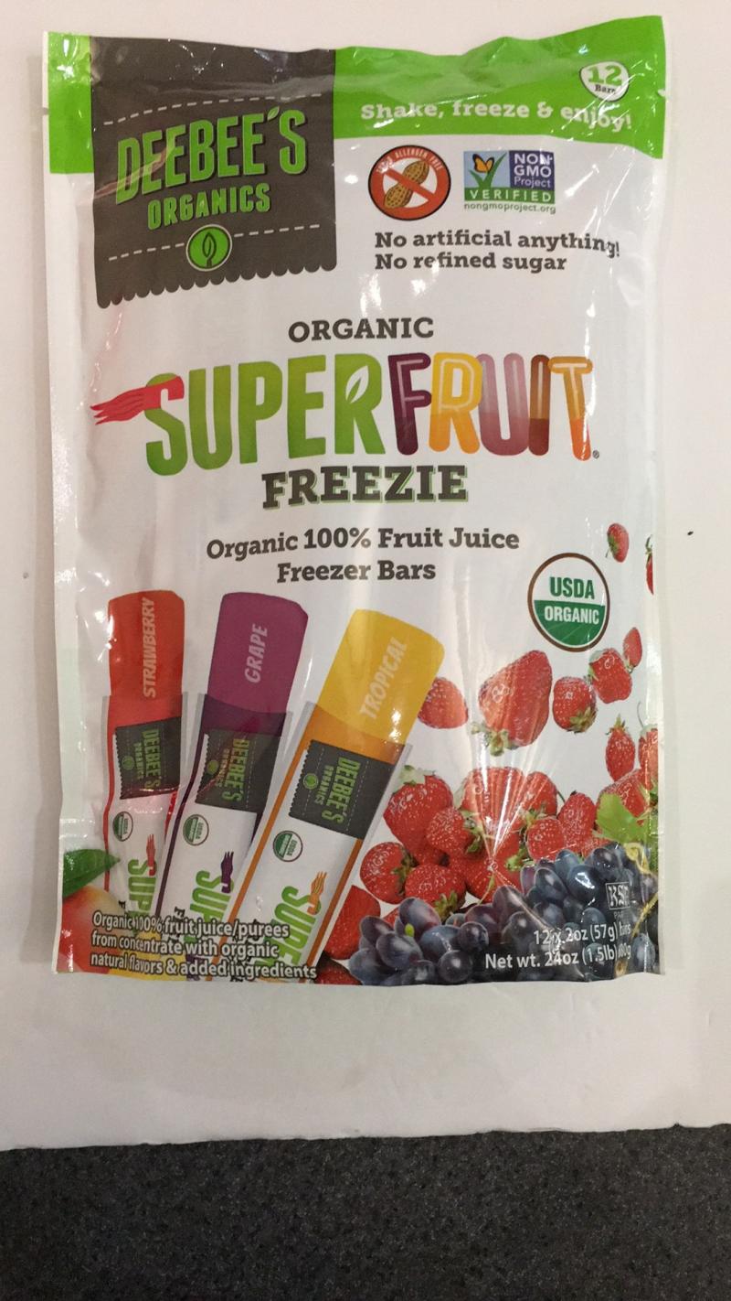 Organic 100 Fruit Juice Freezer Bars The Natural Products Brands