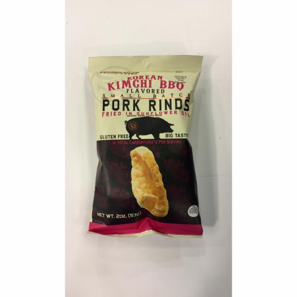 KOREAN KIMCHI BBQ FLAVORED SMALL BATCH PORK RINDS The Natural Products Brands Directory