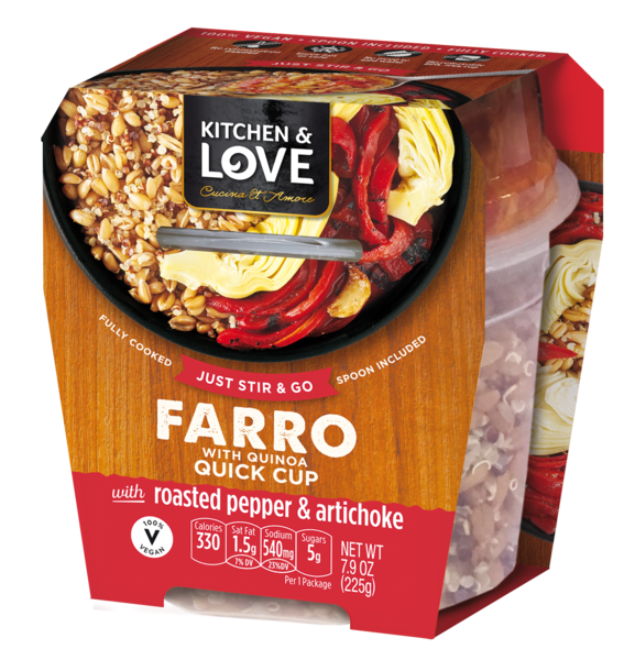 Farro With Quinoa Quick Cup With Roasted Pepper Artichoke The Natural Products Brands Directory