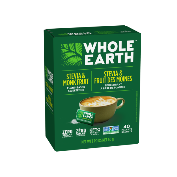 STEVIA & MONK FRUIT PLANTBASED SWEETENER PACKETS The Natural