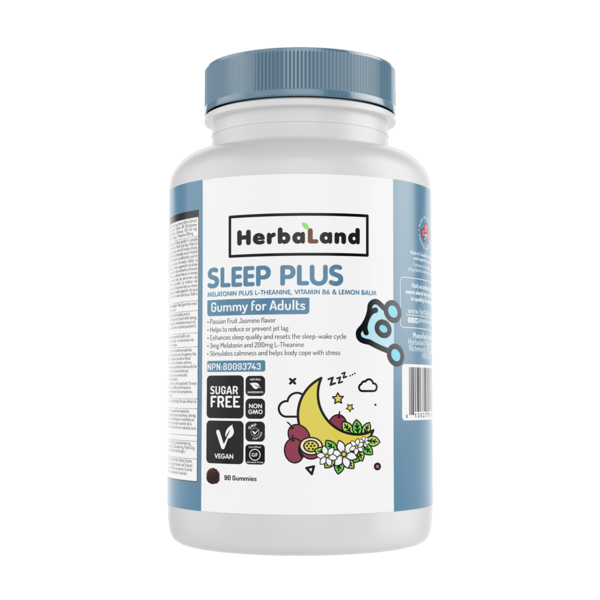 SLEEP PLUS MELATONIN PLUS LTHEANINE, VITAMIN B6 & LEMON BALM ADULTS